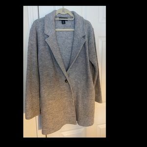 Rachel Zoe Gray Wool Blazer M